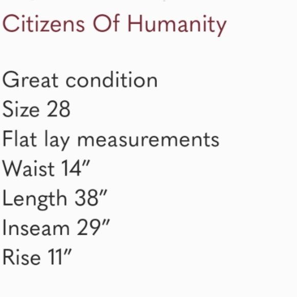 🧊Citizens Of Humanity Rocket high rise skinny jeans medium blue wash size 28 - Picture 9 of 9